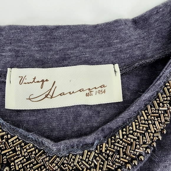 Vintage Havana Gray Shirt Size Small - Picture 2 of 5